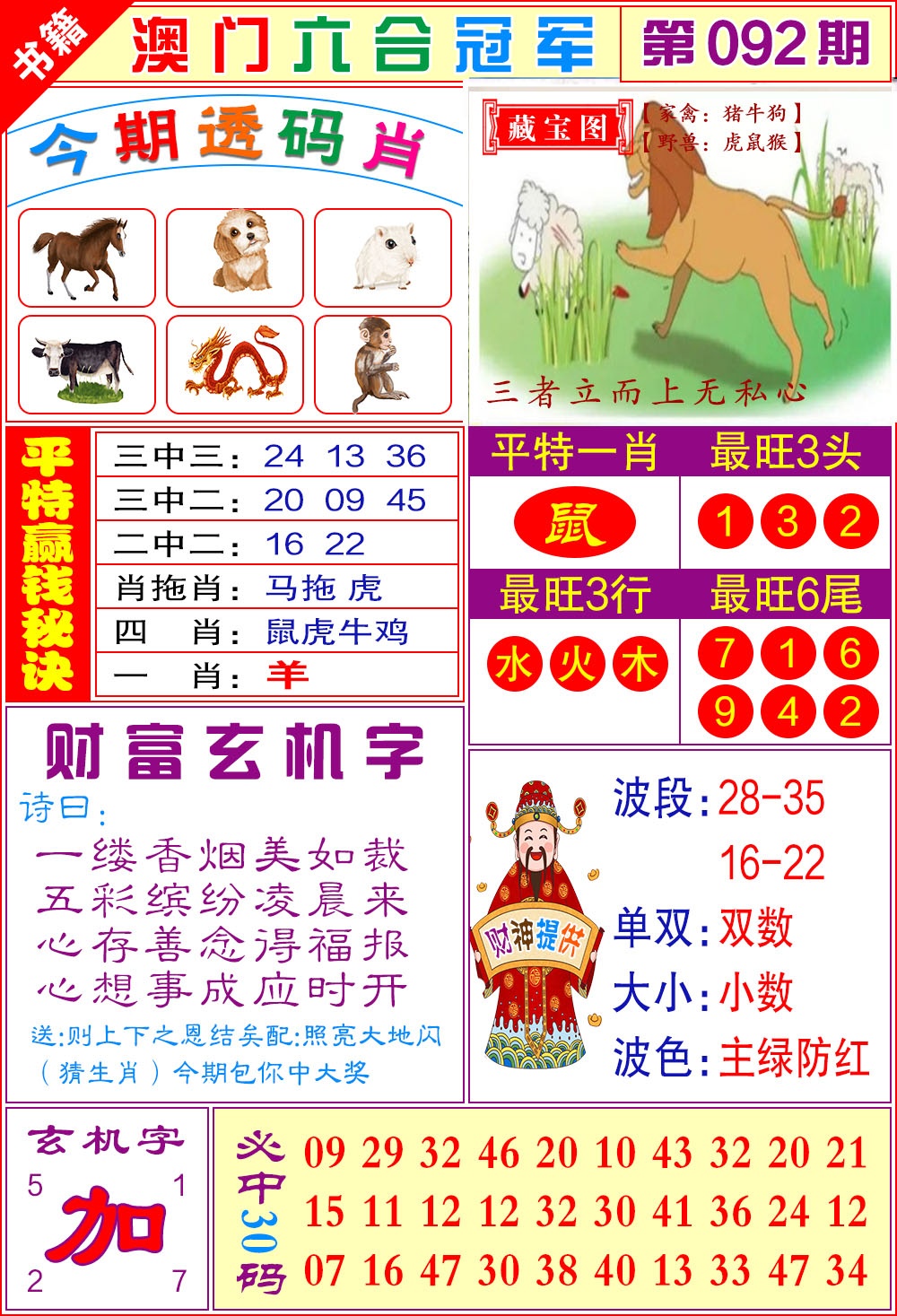 092期澳门六合冠军[图]